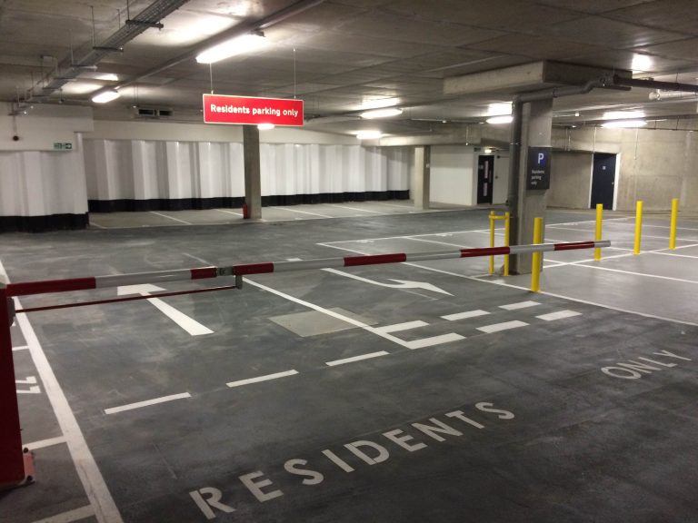Underground Car Park Egham Surrey Lewis Lining Marking Services