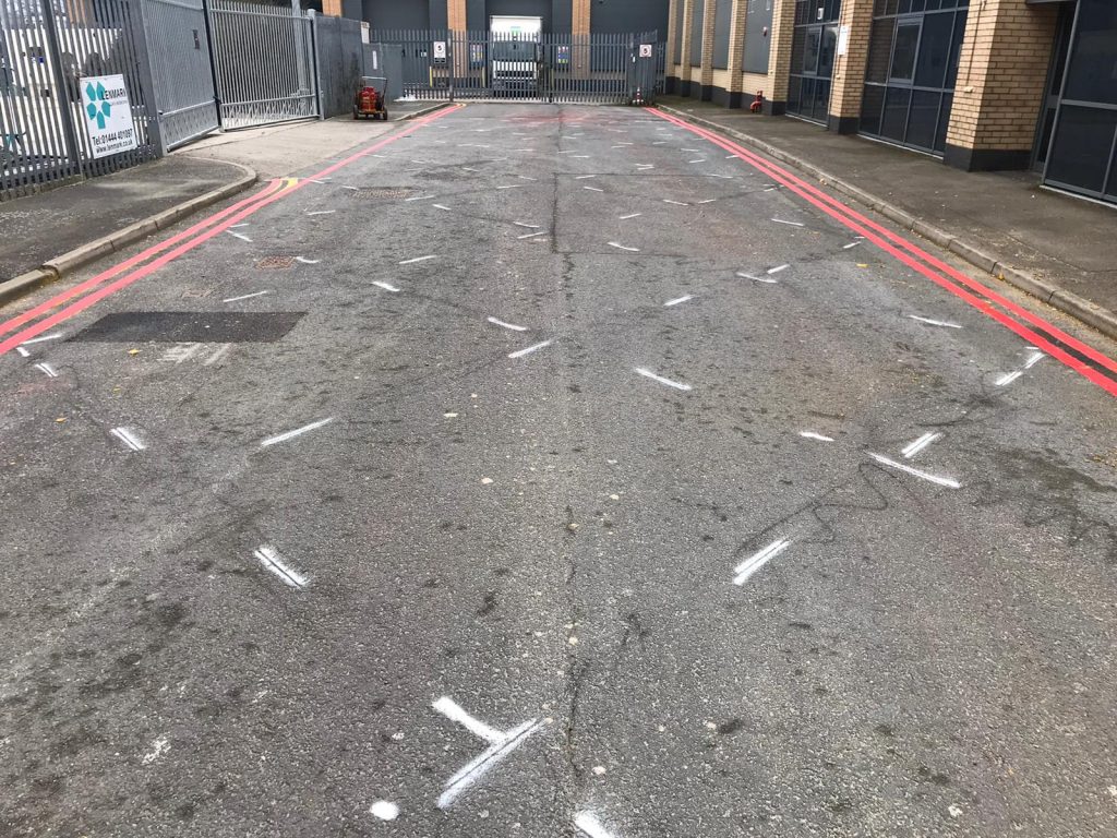 Road Markings London Lewis Lining Marking Services across the UK